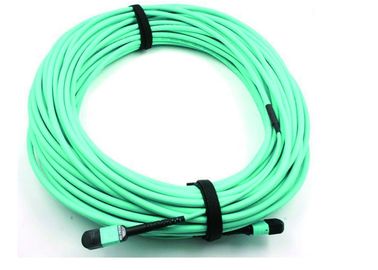 China MPO Fiber Optic Cable Patch Cord 50 / 125 OM3 12C for High Speed Data Center supplier