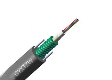 China LSZH Outdoor Fiber Optic Cable Armored Uni-tube Loose Tube GYXTZW Aerial Central supplier